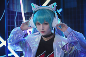 [Cosplay photo] Blogger anime Teppanyaki ghost dance w - Yaowu headset miku