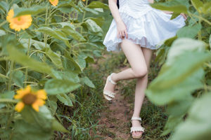 [Meow Sugar Movie] VOL.414 Shima Aoi Garden vestido blanco