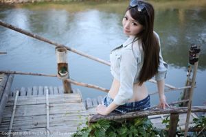 Соус MARA "Thailand Chiang Mai Travel Shoot" Джинсовые шорты + красивый тюль [MyGirl] Vol.094