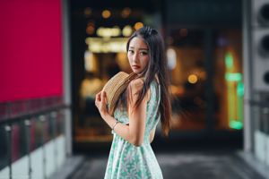 [Belleza de celebridades netas de Taiwán] Joan Xiaokui, estilo de modelo de piernas frescas + tiroteo en la calle Xinyi