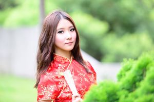 台湾模特阿布《红黑旗袍系列外拍》
