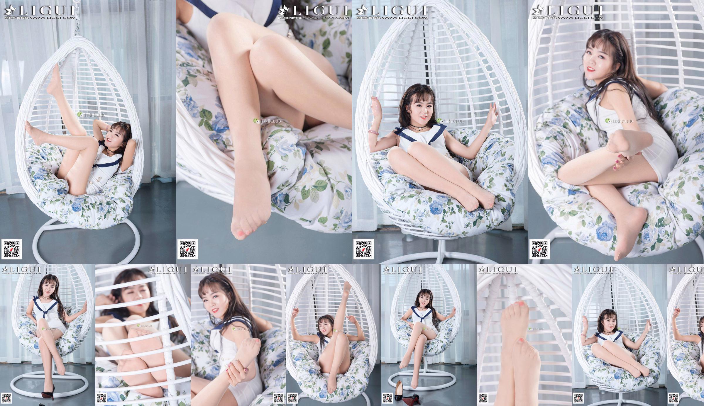 모델 Liu Yue "부드러운 발과 아름다운 다리의 요람 의자"[丽 柜 Ligui] No.b88c9a 페이지 2