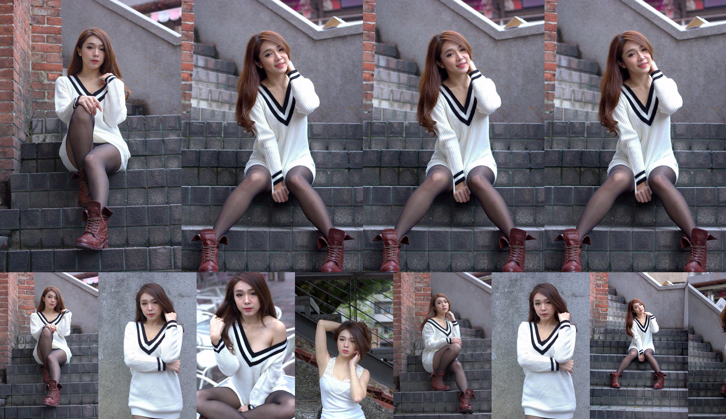 [Taiwan Red Beauty] Baby66 Black Silk Street Shoot No.a7dccf Page 2