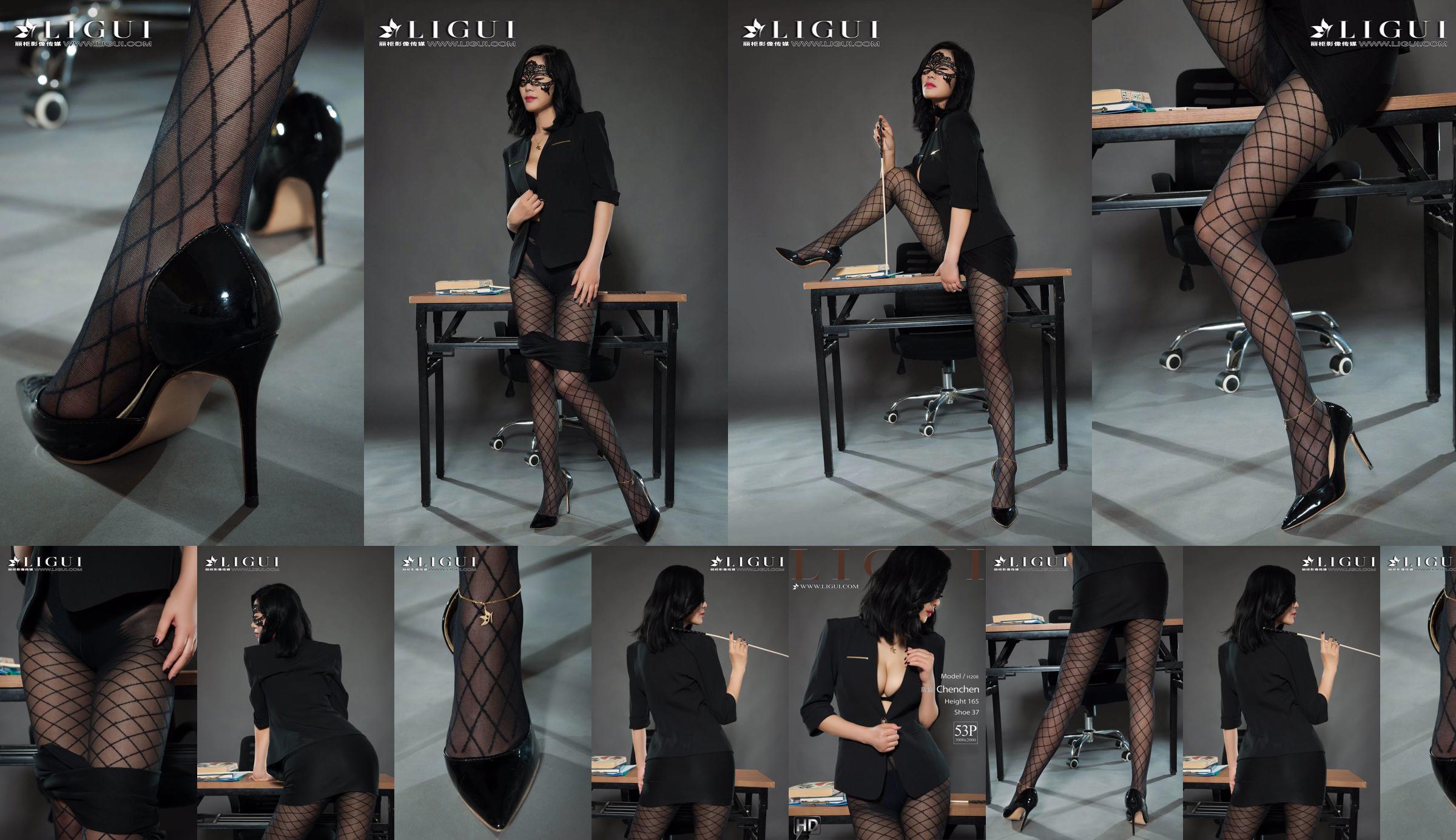 Modelo de pierna Chen Chen "Black Silk Milf" [Ligui Liguil] Belleza de Internet No.ee1118 Página 1