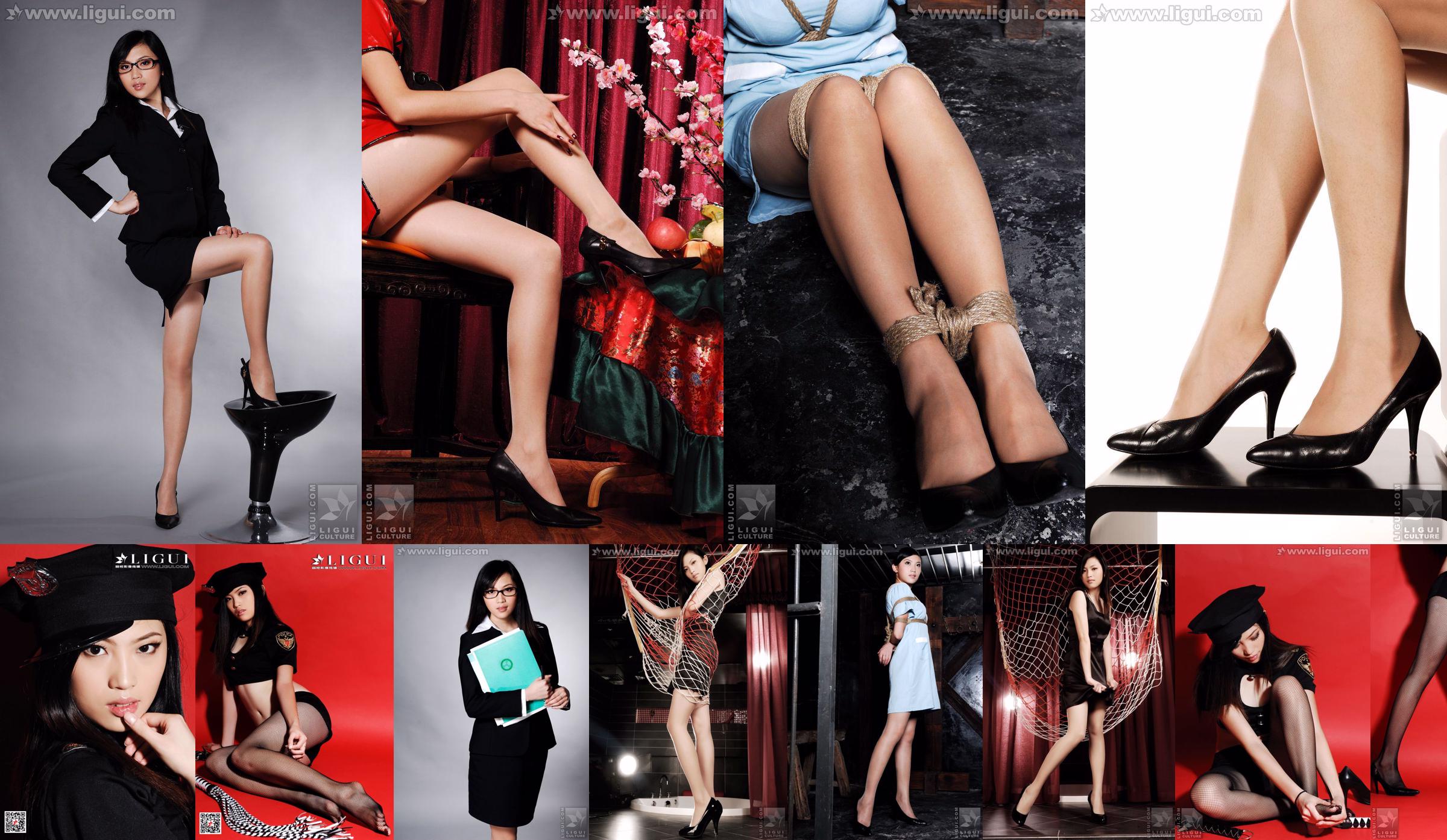 モデル左左「バインディングの言語誘惑」[丽柜美束LiGui]美しい脚と翡翠の足の写真 No.daa3d6 ページ1