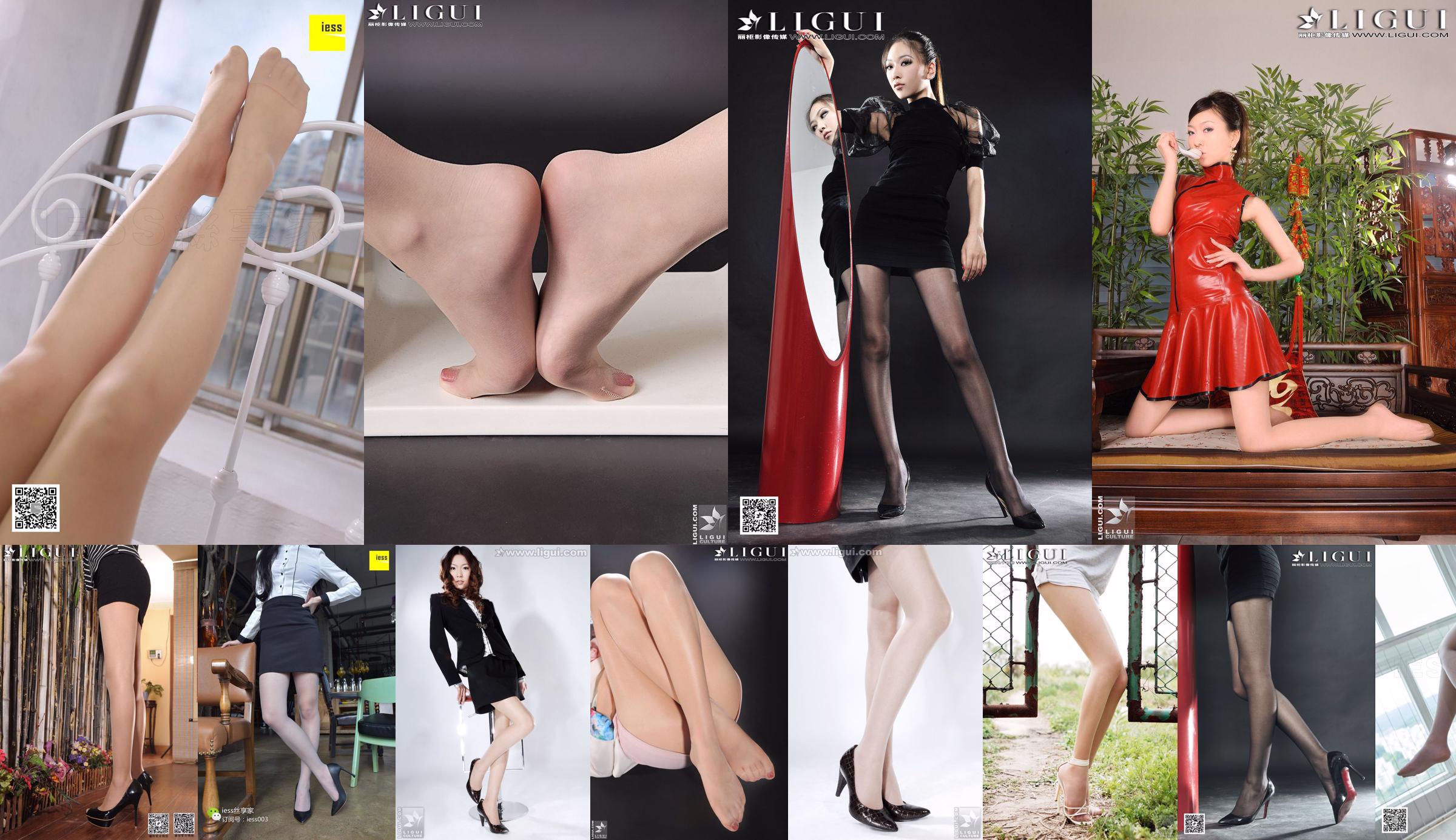 Model Wenxin "Bundled Interpretation of Amorous Scenes" [丽柜美束LiGui] Photo of beautiful legs and jade feet No.edb88a Page 1