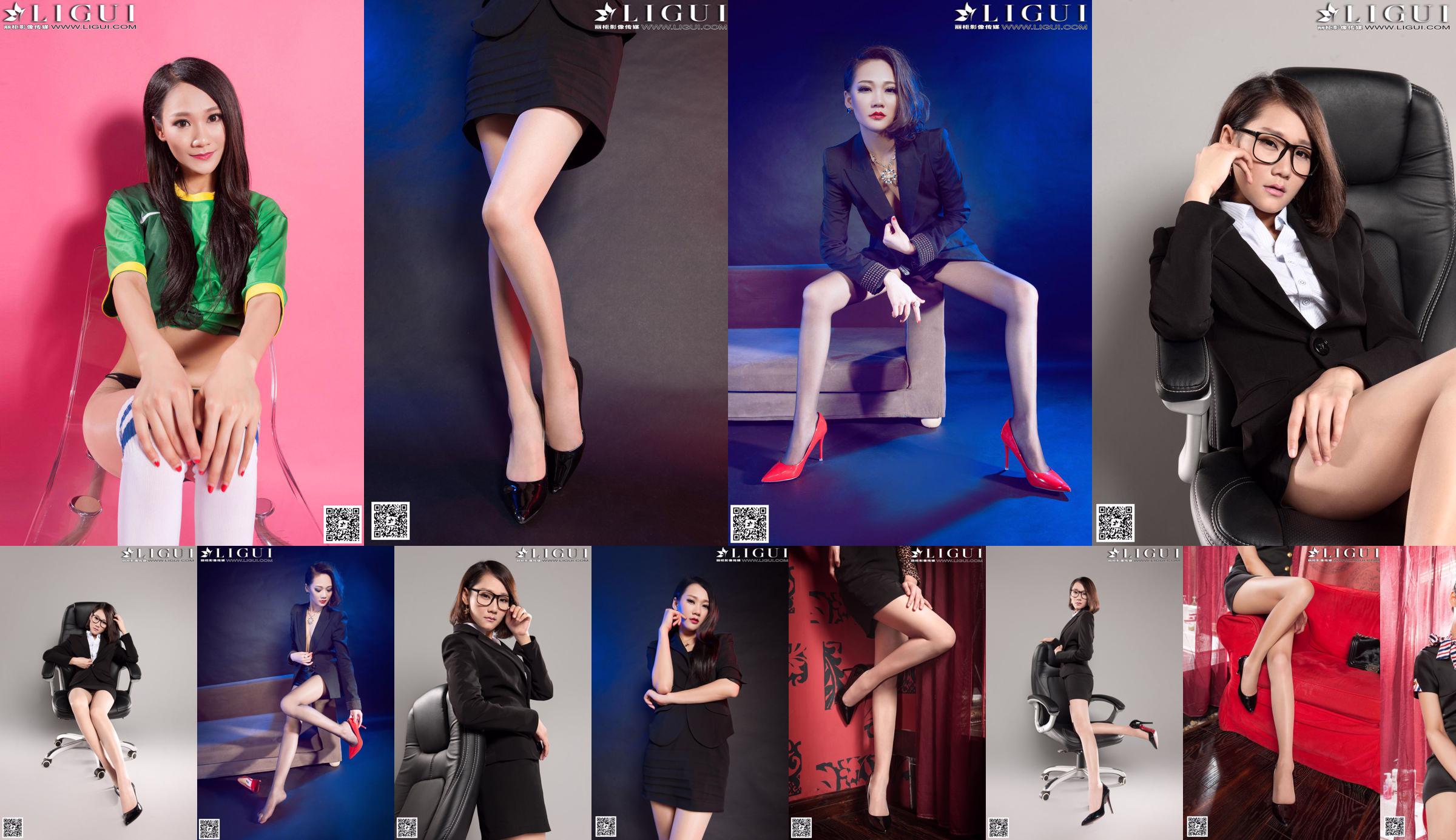 Coleção do primeiro, do meio e do baixo "Queen of Grey Silk High Heels" da modelo Mandy [丽 柜 LiGui] Foto de belas pernas e pés de jade No.653d76 Página 4