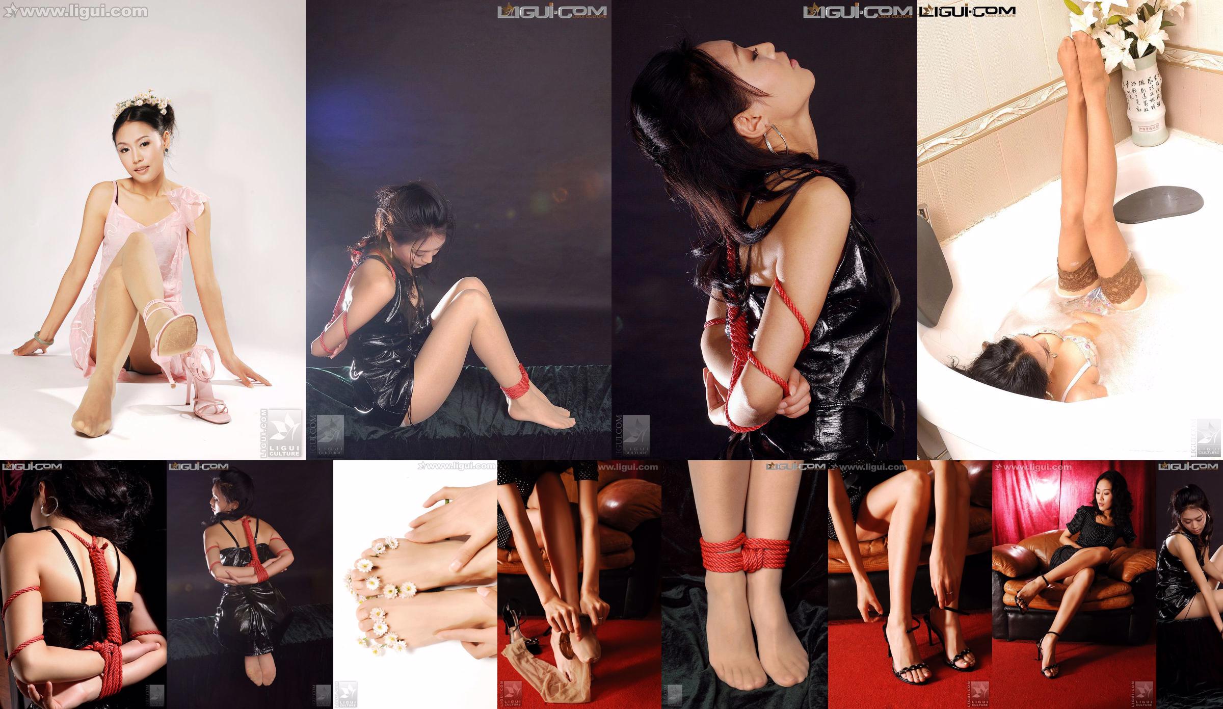 모델 Kaimi "비단을 우아하게 바꾸는 매력적인 젊은 여자"[丽 柜 LiGui] 실크 발 사진 사진 No.e5c47b 페이지 1