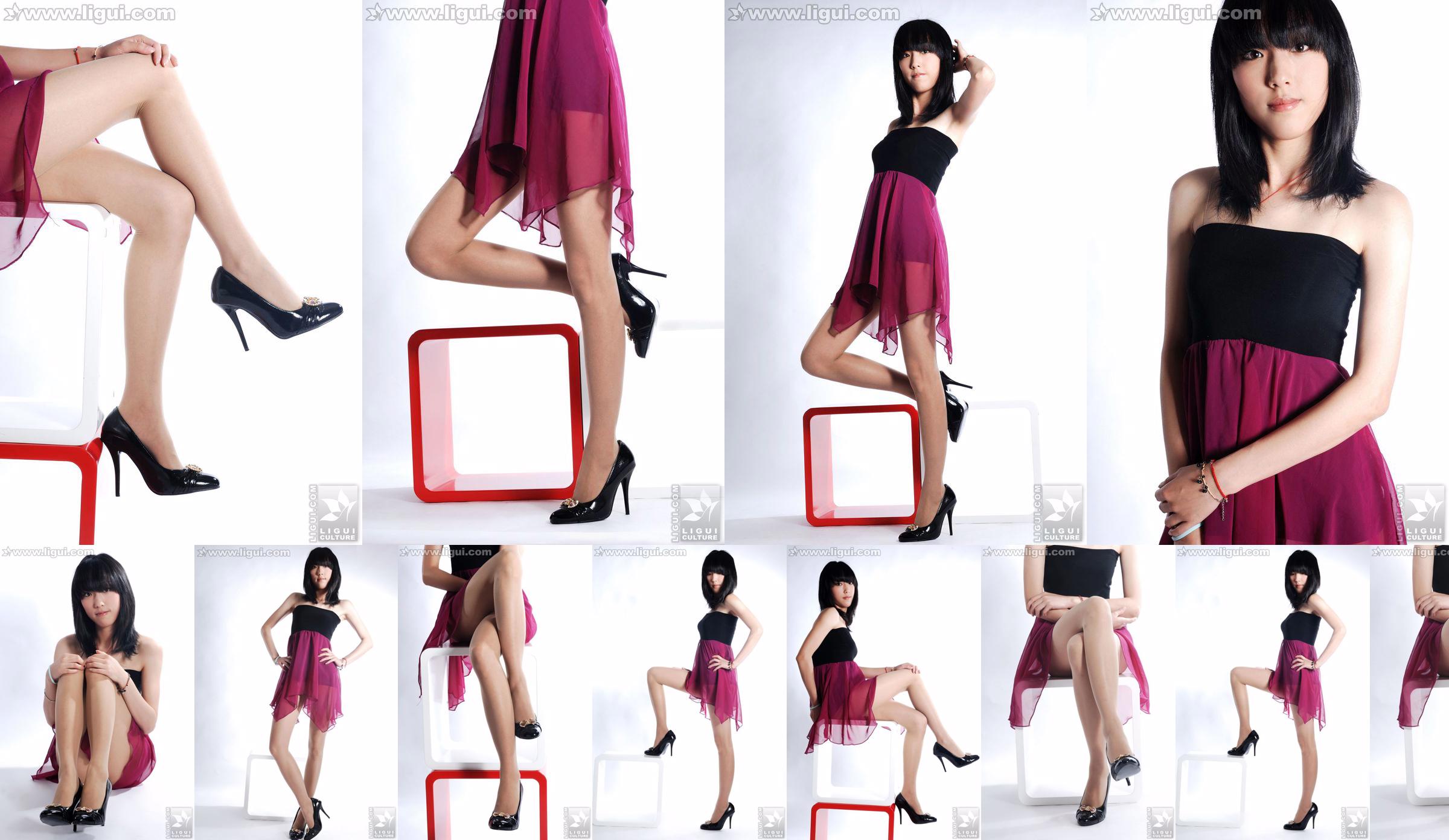 นางแบบ Lu Yingmei "Top Visual High-heeled Blockbuster" [丽柜 LiGui] ภาพถ่ายขาสวยและเท้าหยก No.05076e หน้า 1