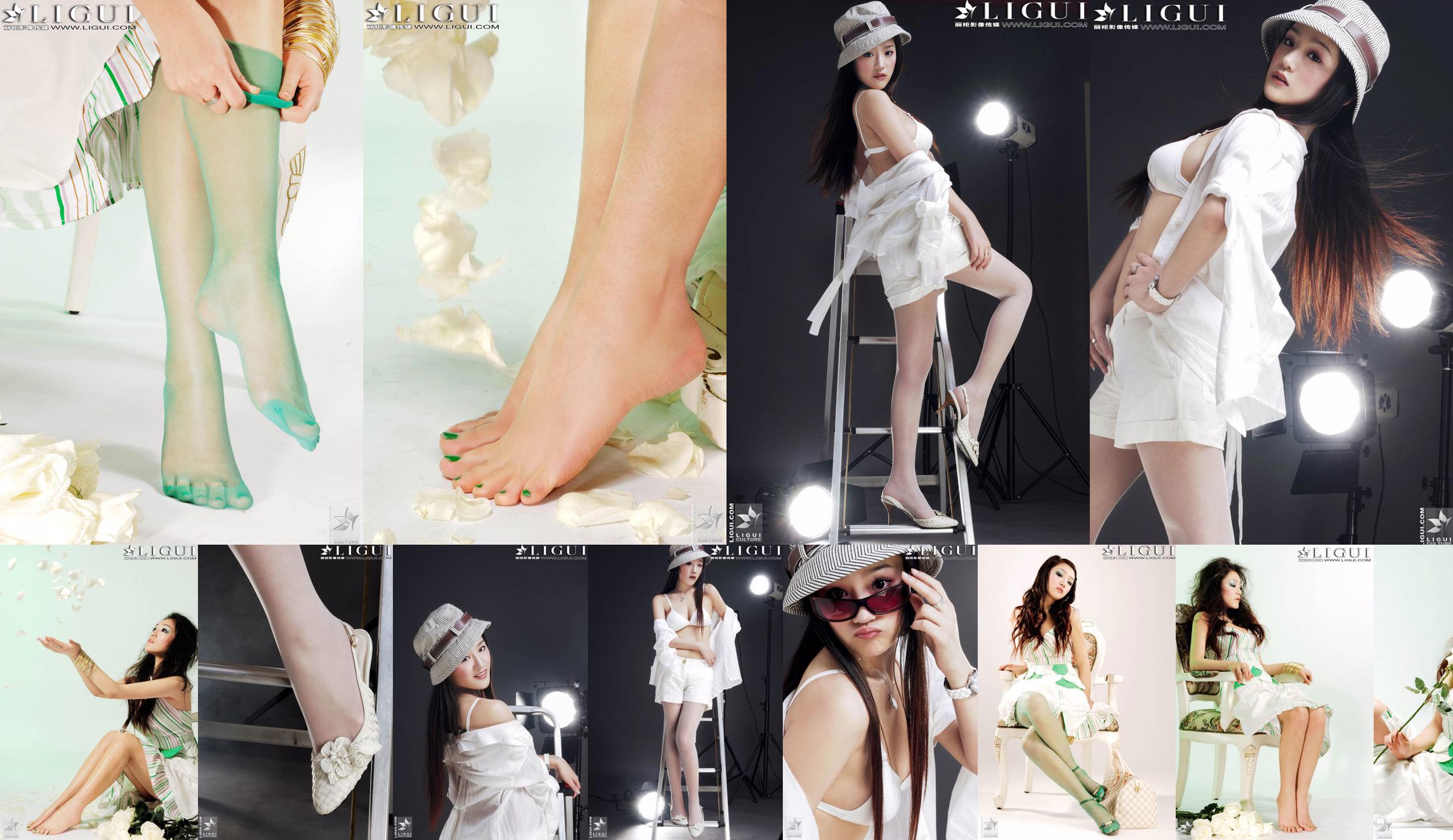[丽柜贵足LiGui] Model Zhang Jingyan's "Fashionable Foot" photo of beautiful legs and silk feet No.1a3670 Page 4