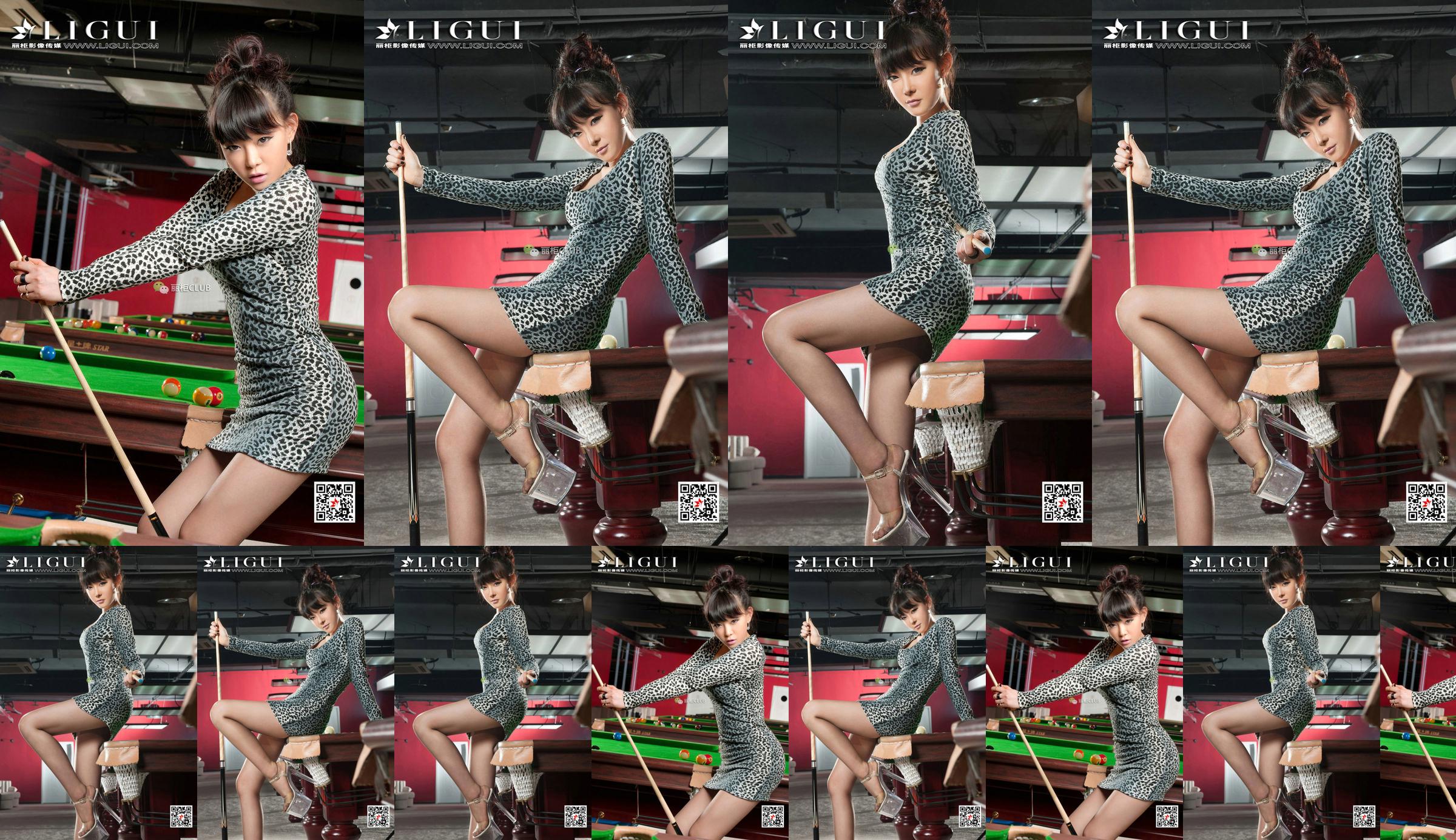 Người mẫu Linthia "Leopard Pool Girl" [丽 柜 Ligui] No.fe7627 Trang 1