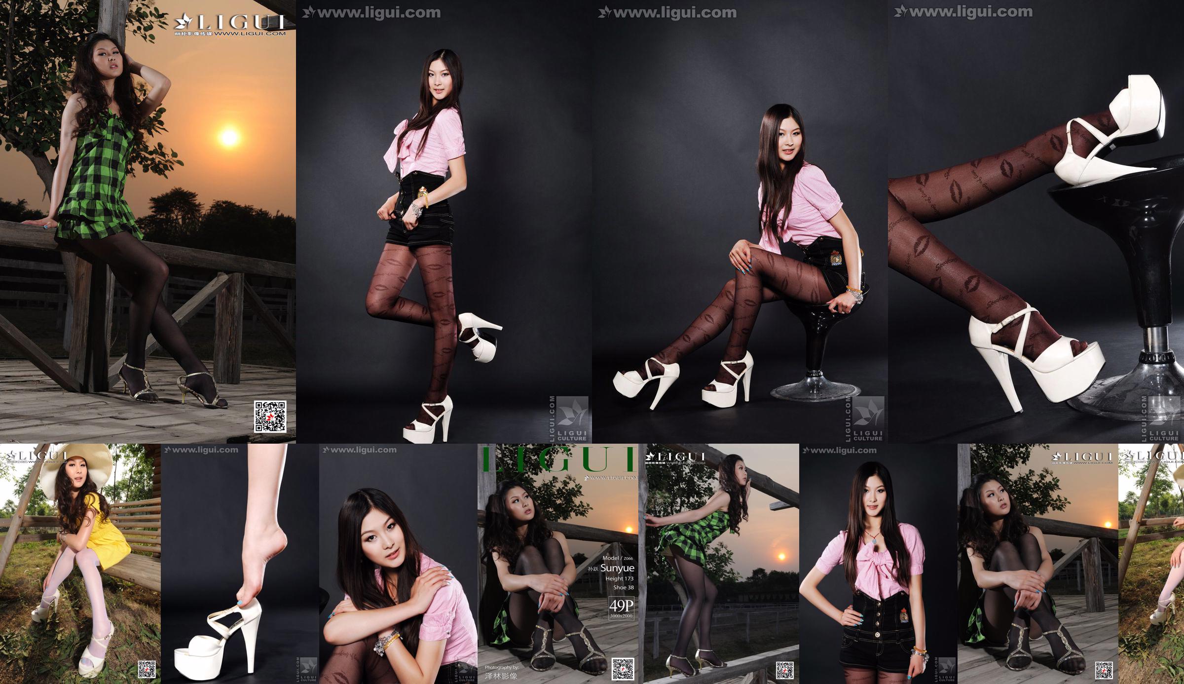 Model Sun Yue "Outdoor Beauty Silk High Heel" [Heel LIGUI] Network Beauty No.380bc8 Pagina 1