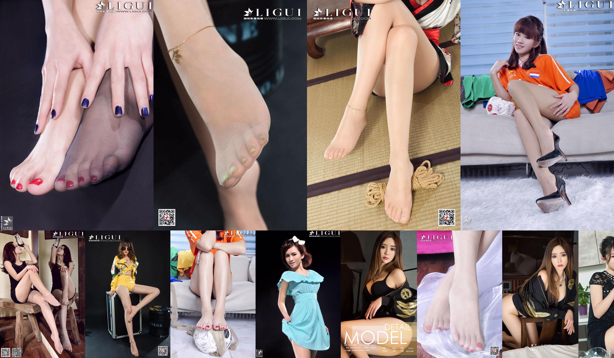 Modelka Anna "Tiul i jedwabiste stopy" [Ligui Guizu] Piękne nogi i zdjęcie nefrytowej stopy No.c355cd Strona 9