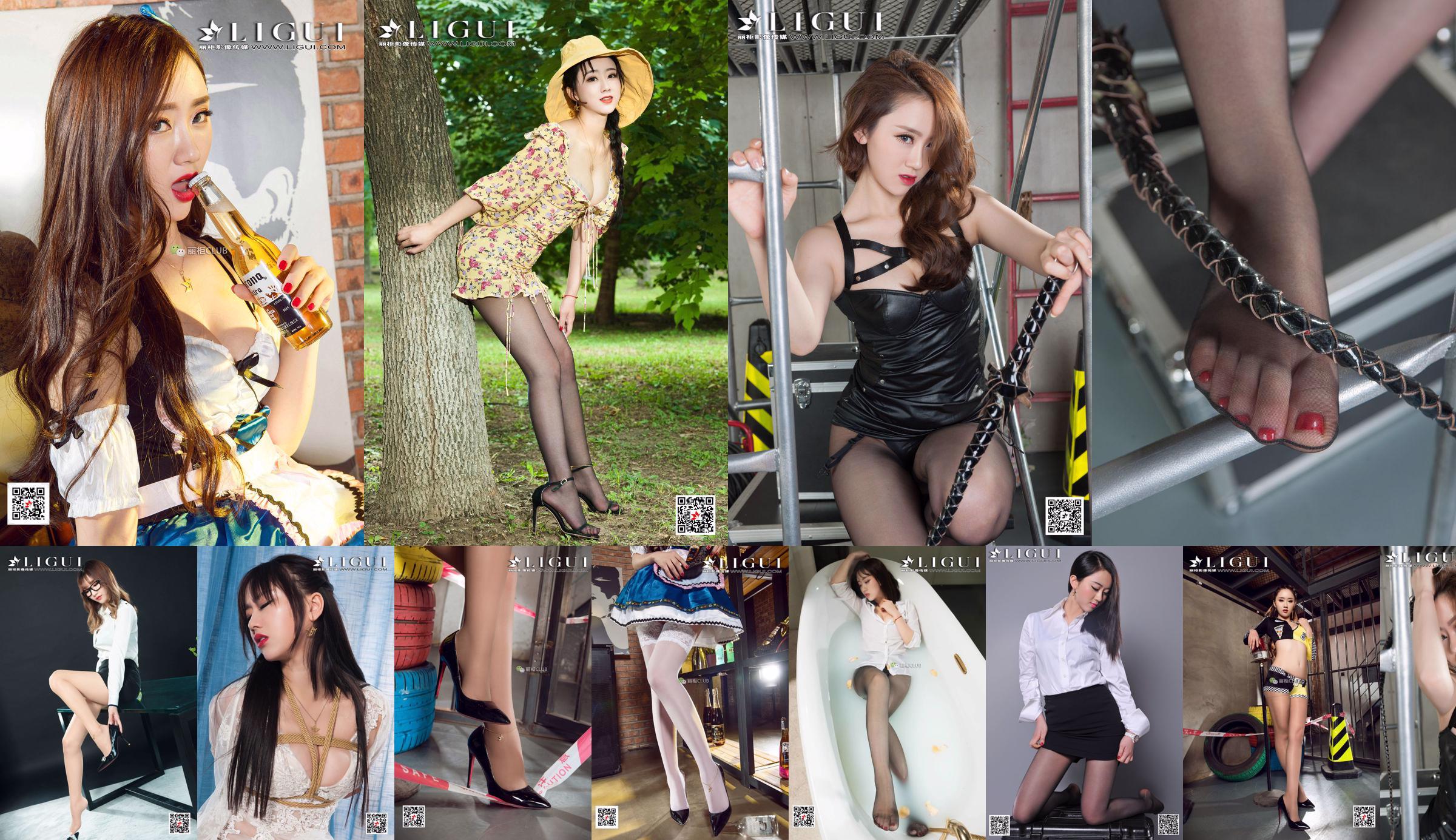 Model Ranran „Professional Wear Black Silky High Heels” Complete Works [丽 柜 LiGui] Zdjęcie pięknych nóg i nefrytowych stóp No.c3edf2 Strona 1